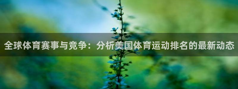 全球体育赛事与竞争：分析美国体育运动排名的最新动态