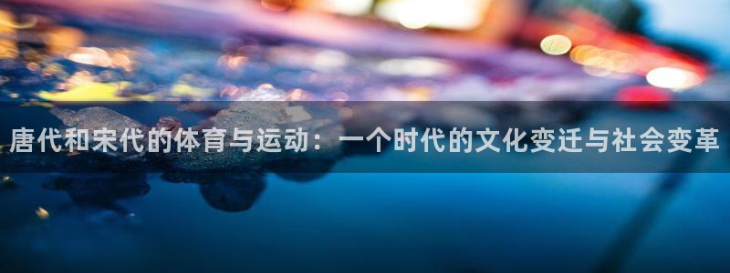 唐代和宋代的体育与运动：一个时代的文化变迁与社会变革